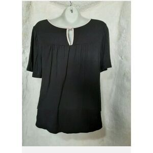 Kate Spade super soft small Vamp Office Siren Windsy Goth Witchy Secretary Top